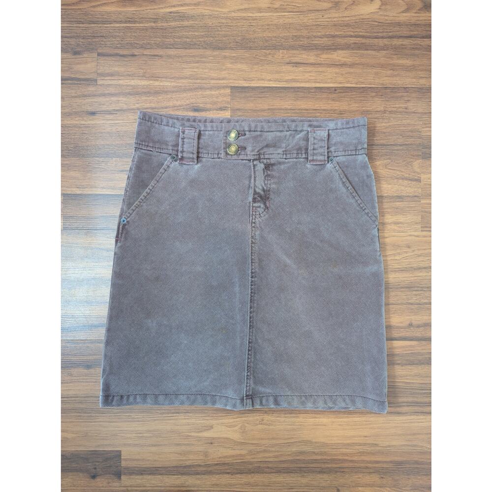 Gap Corduroy Mini Skirt Size 4 Purple Brown Dark Academia 90s Vintage Minimalist